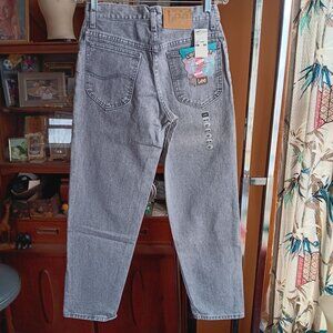 Vintage Mens Lee Jeans NEW 28x32 80's LEE LOOSE FIT TAPERED PREP PEWTER DENIM